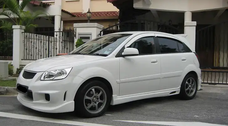 Jackzz The Owner Of A Cool Looking White Kia Rio Talks About Tuning