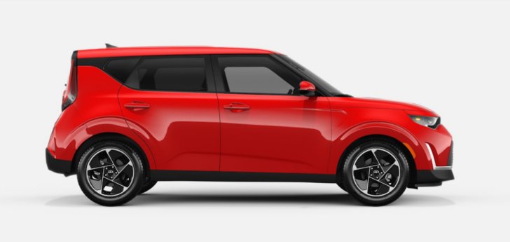 Kia Soul Inferno red color