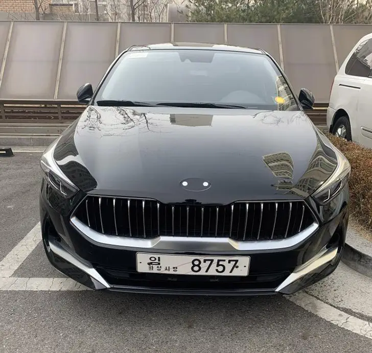 Kia prototype with YUUUGE tiger nose grille