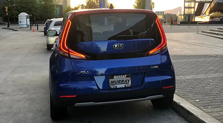 Electric Kia Soul LED tail-lamps