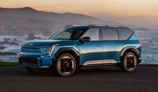 One of the best Kia models in USA is the all-electric EV9 large SUV.